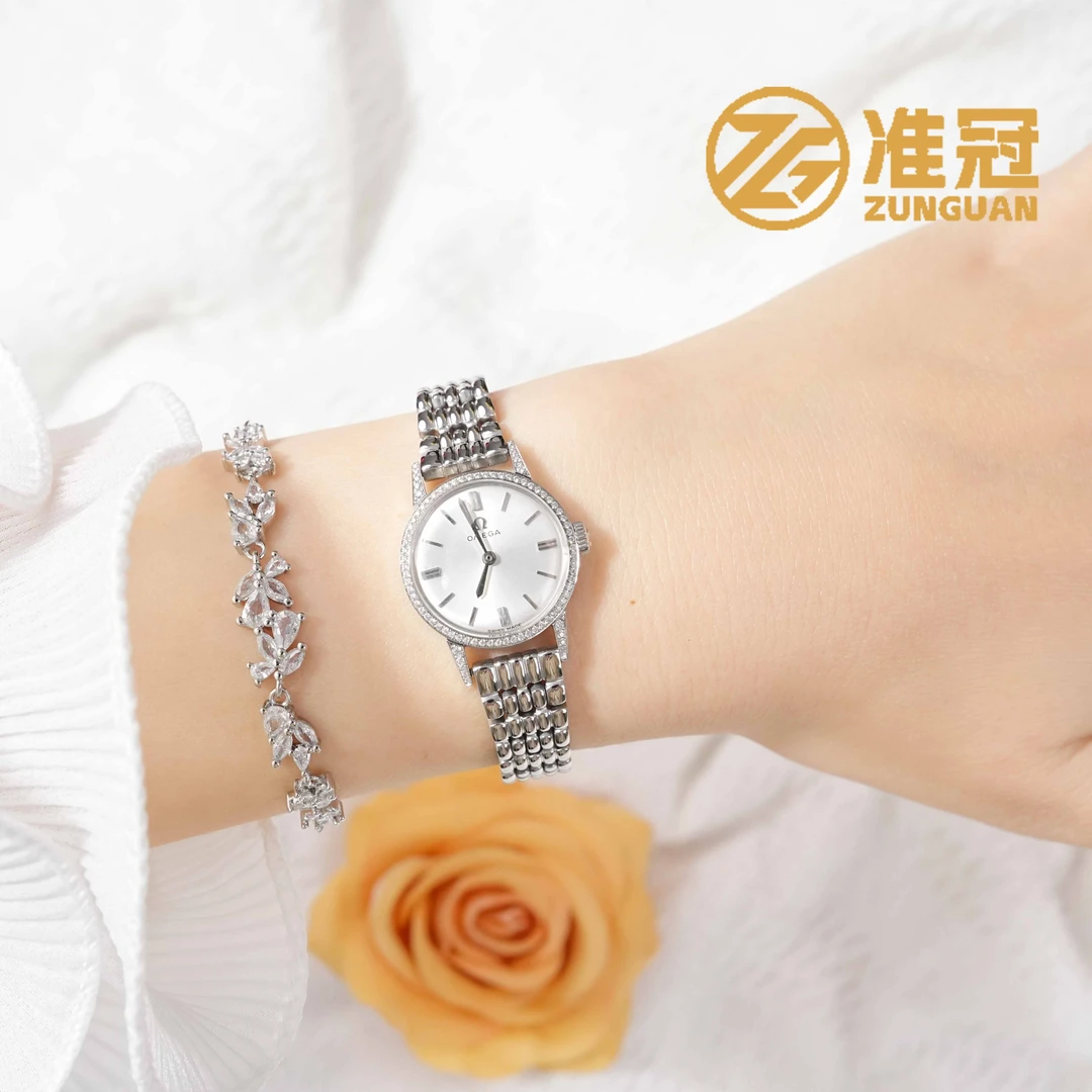 95新 Omega/欧米茄 21.5mm碟飞系列手动机械QC4225瑞士名表杏1