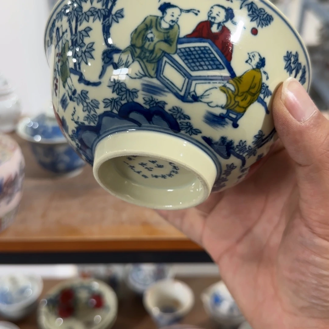 瓷片摆件手绘瓷器全部处理