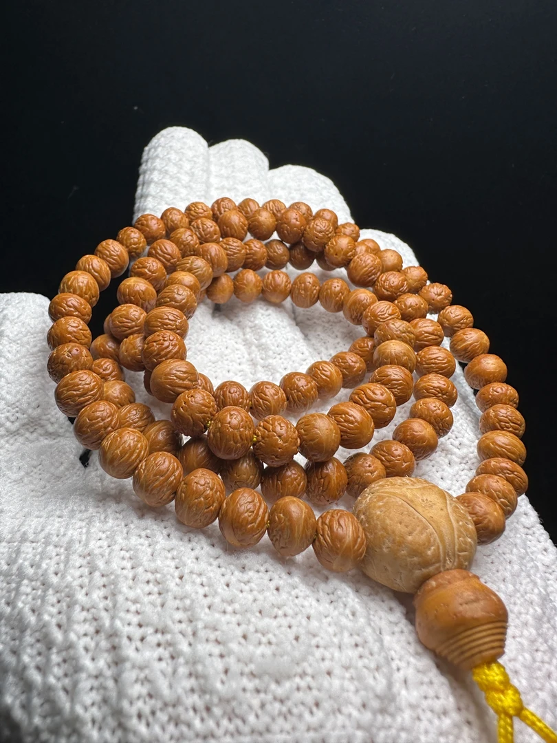 【媚瞳国产凤眼】酸枣核菩提108脖挂文玩佛珠高油高密全品无暇不修