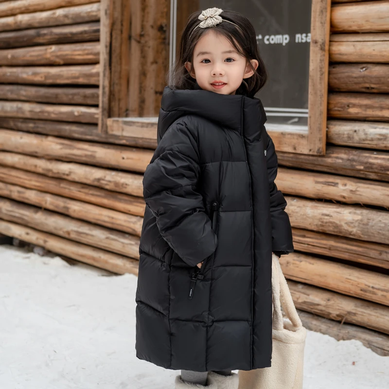 实体清仓儿童羽绒服2024新款中小童中长款男女宝洋气韩版保暖冬装