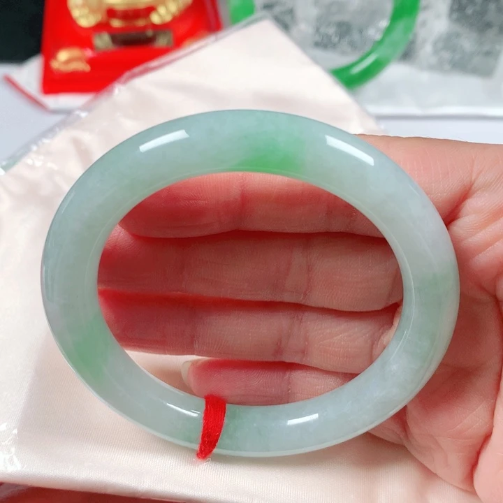 未镶嵌手镯翡翠  编号F1305 圆条54.3