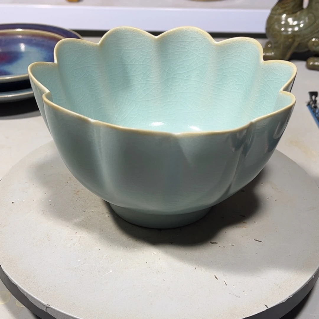 瓶汝窑瓷器品相完美
