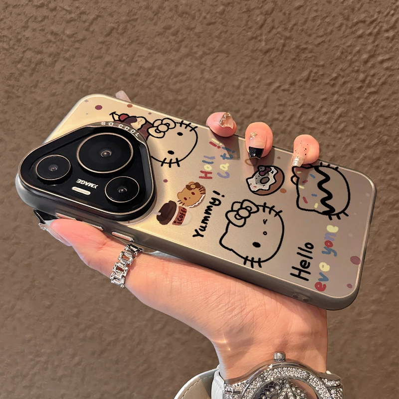 线条凯蒂猫适用华为pura80手机壳新款70高级60全包防摔保护套可爱