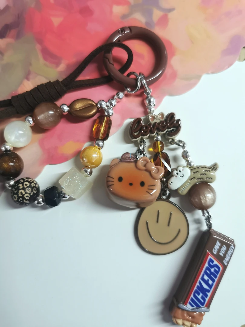 补米链接，DIY原创手机链钥匙扣食玩树脂