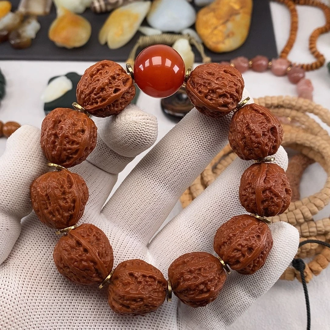 文玩核桃手串秋子小核桃20mm