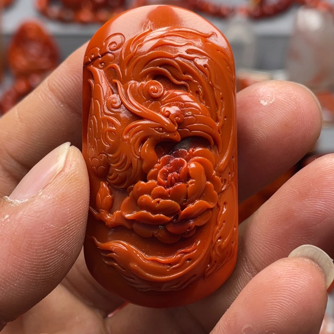 南红玛瑙未镶嵌珠宝奇石吊坠