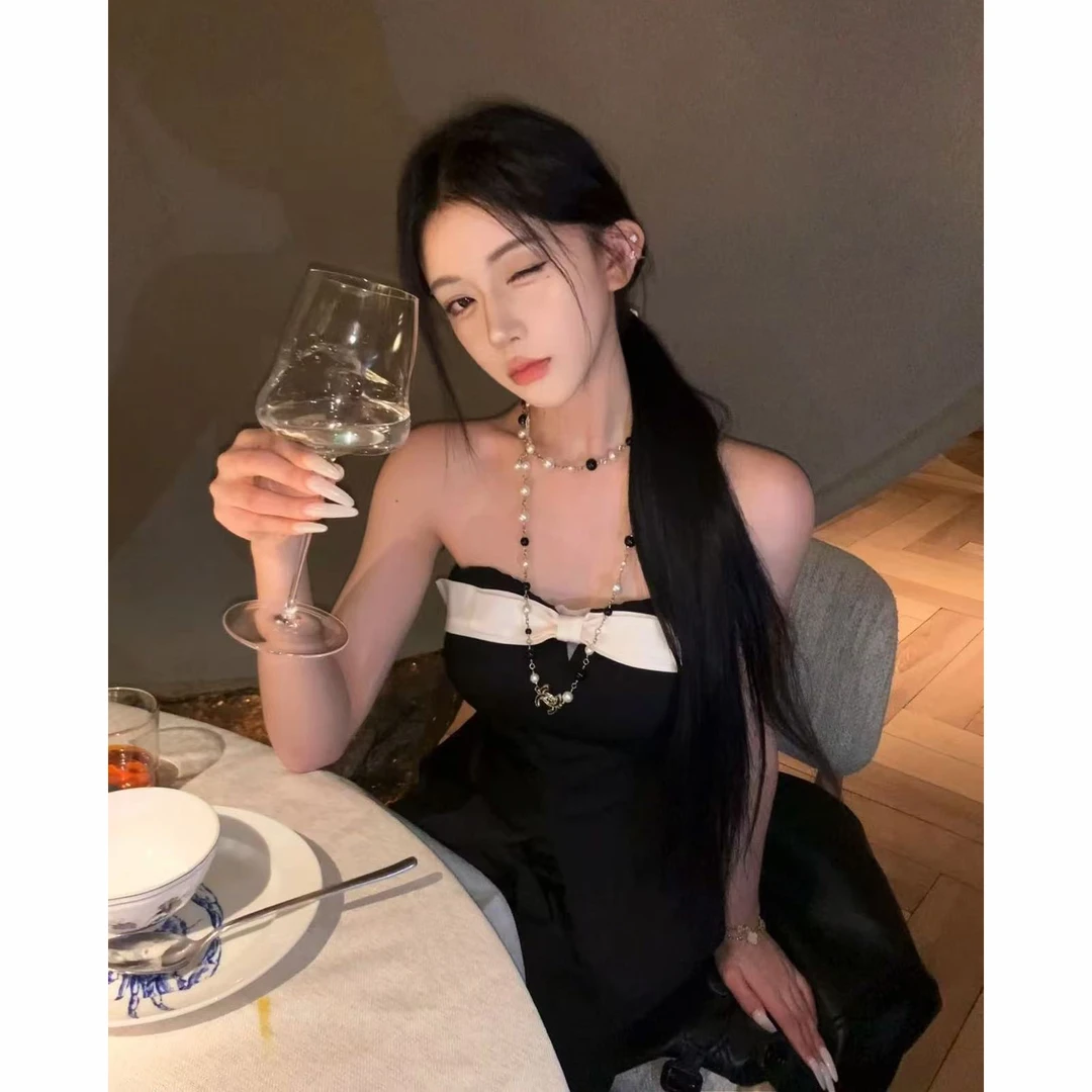 pz【贵气小香】人气王！高级感优雅气质千金 抹胸西裤显瘦套装