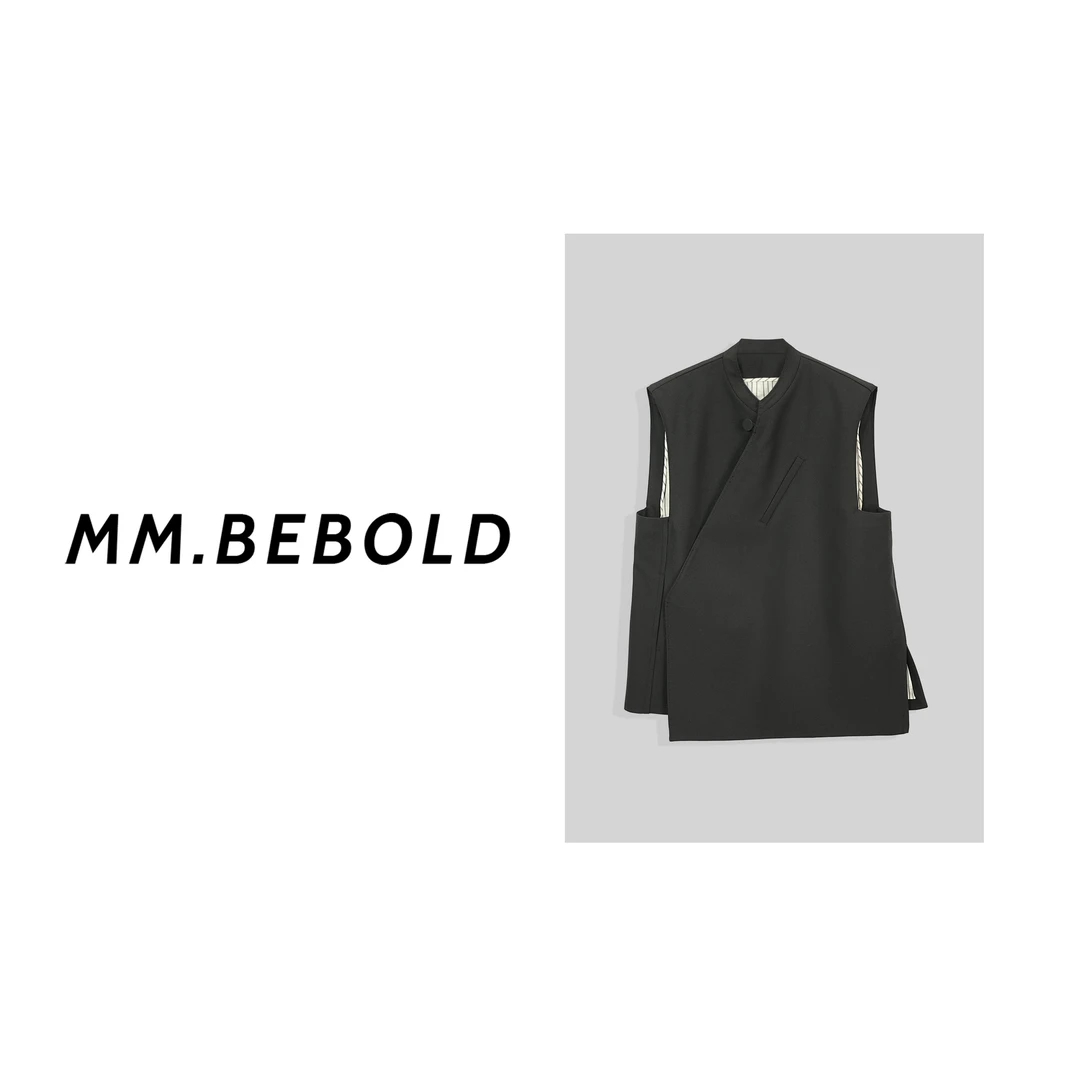 【妙姐精选】夜行章 绵羊毛 100 新中式简约宽松马甲MQJ2568