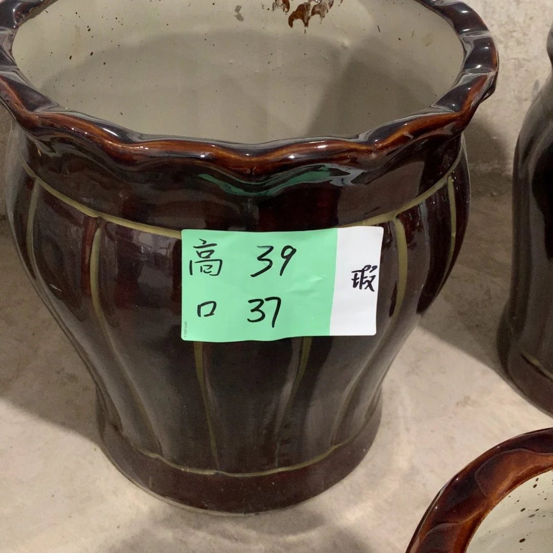 微瑕高温陶瓷花盆