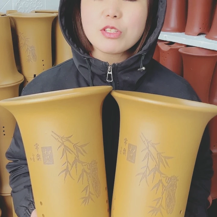 紫砂花盆宜兴紫砂花盆