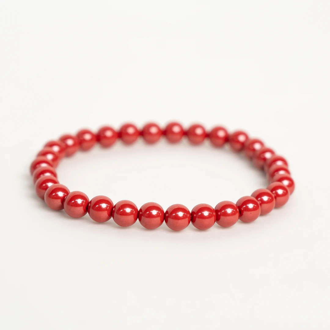 含辰砂工艺品【心语甄选】K 21665 朱砂手串 （发货多样性一件）约6mm