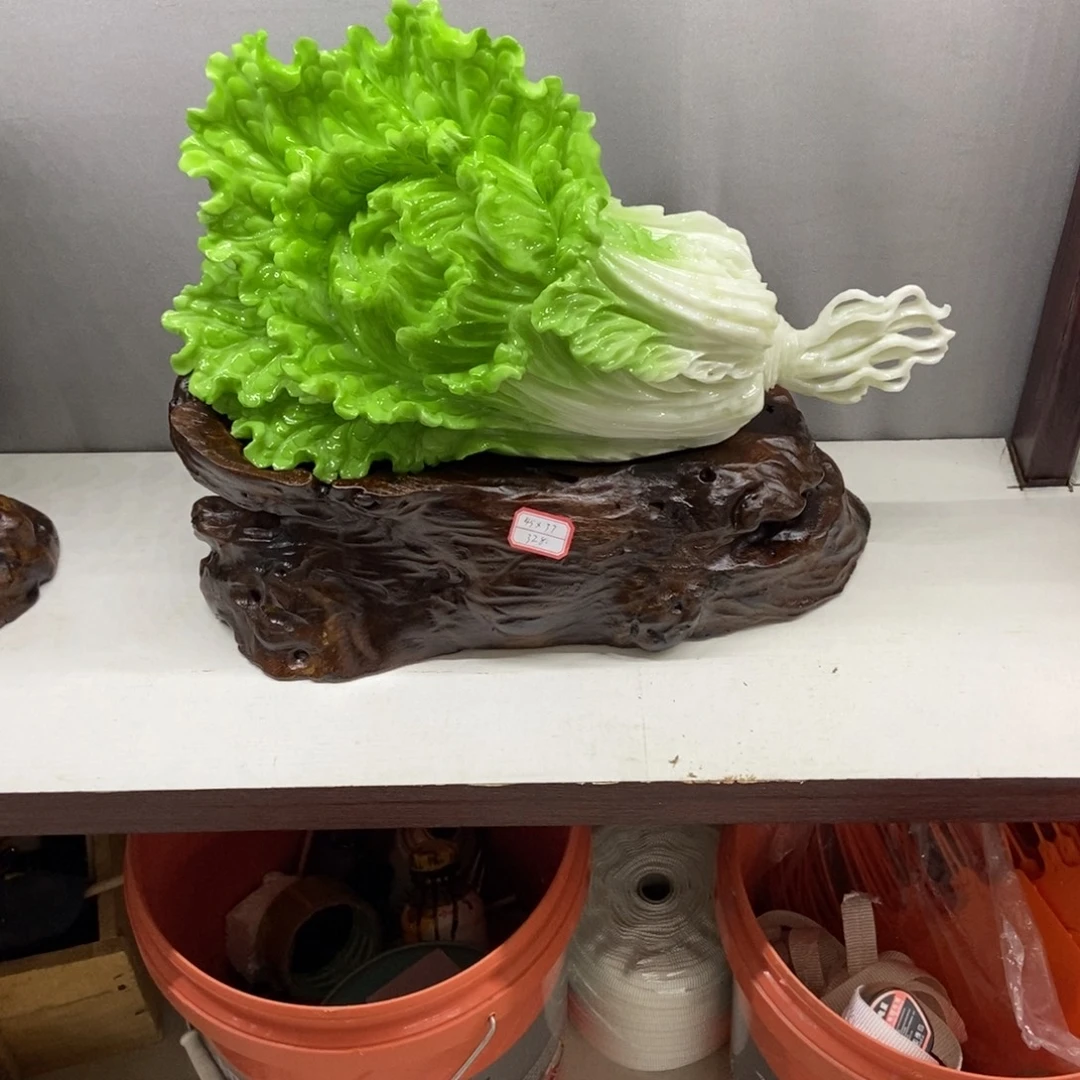 红***日玉白菜摆件家居摆件