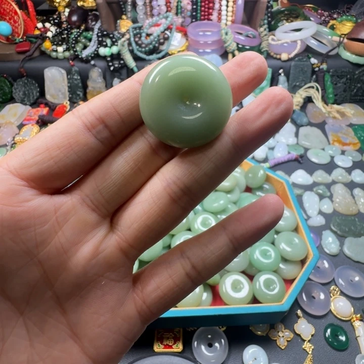 未镶嵌东陵石吊坠(赠链)平安扣吊坠