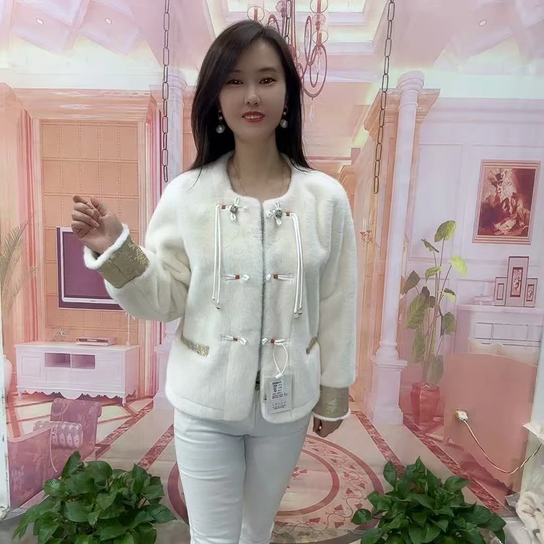 3520款国风欧貂绒外套（衣长56左右）