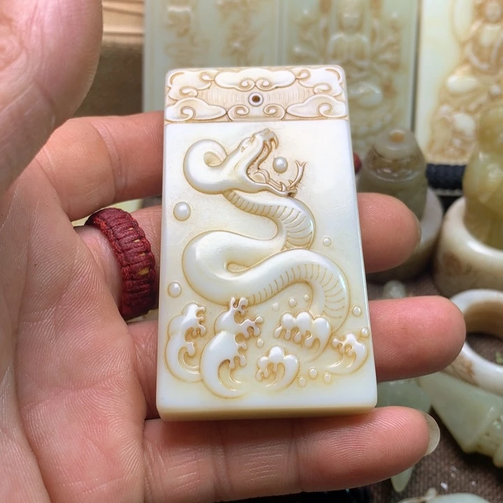 和田玉挂件未镶嵌吉***A