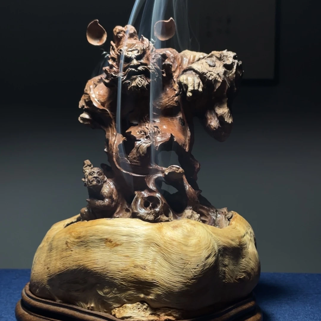 木深****朱荔枝木香炉工艺品