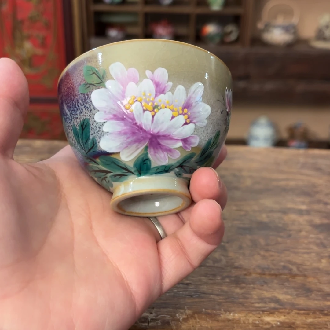 柴烧手工手绘陶瓷