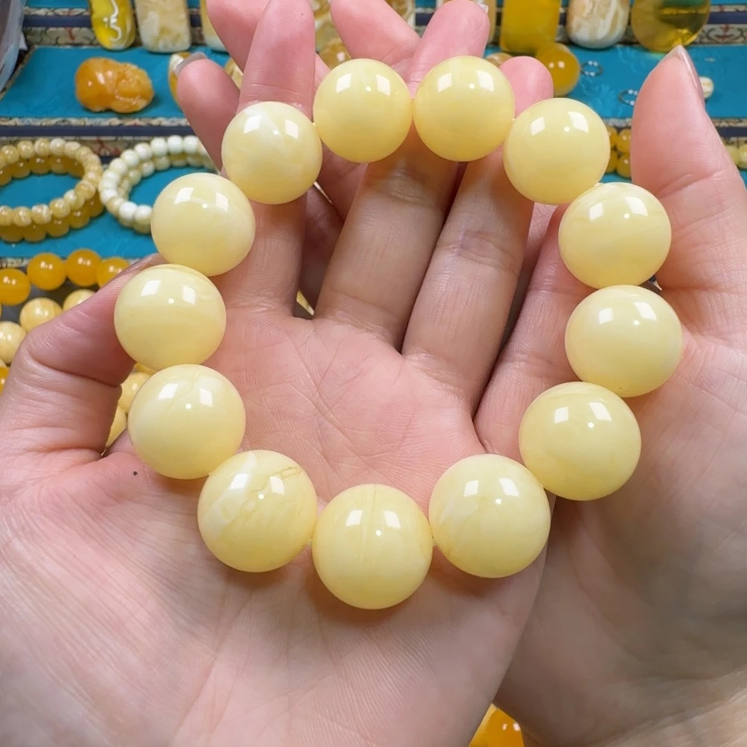 手链琥珀未镶嵌同料