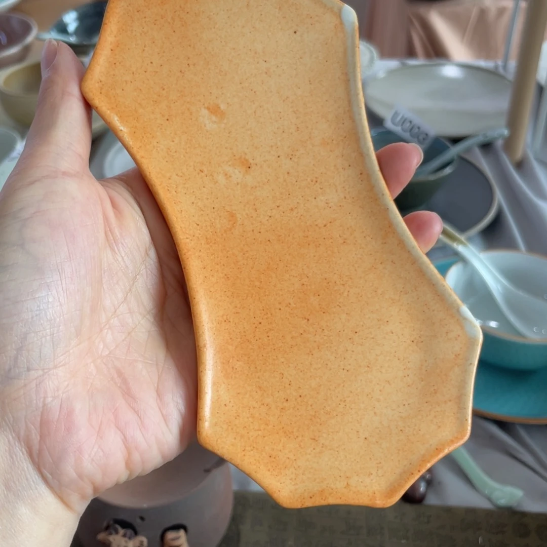 陶景德镇粗陶复古盘碗微瑕