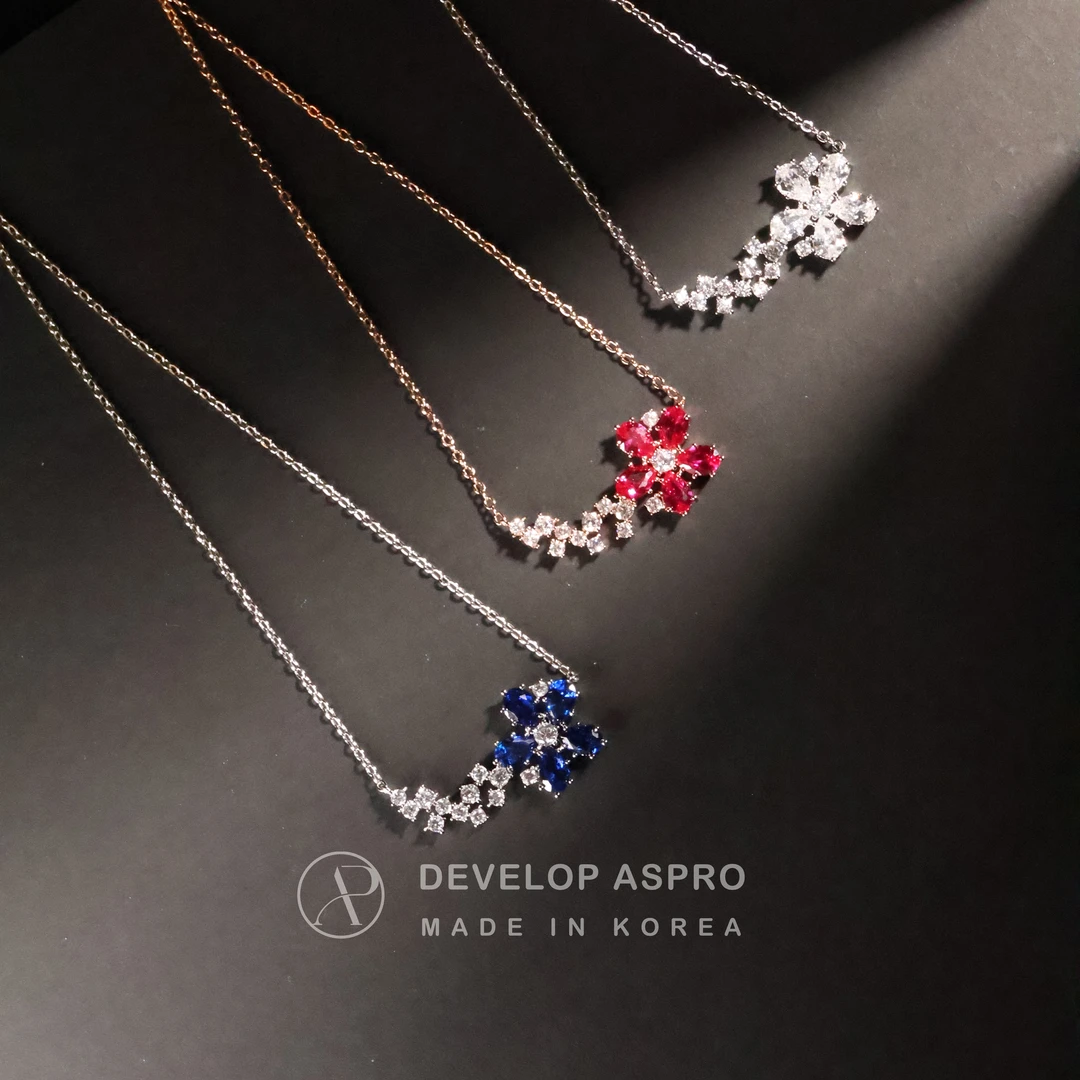 非金属仿水晶耳饰  韩国新款时尚轻奢耳钉项链SP106