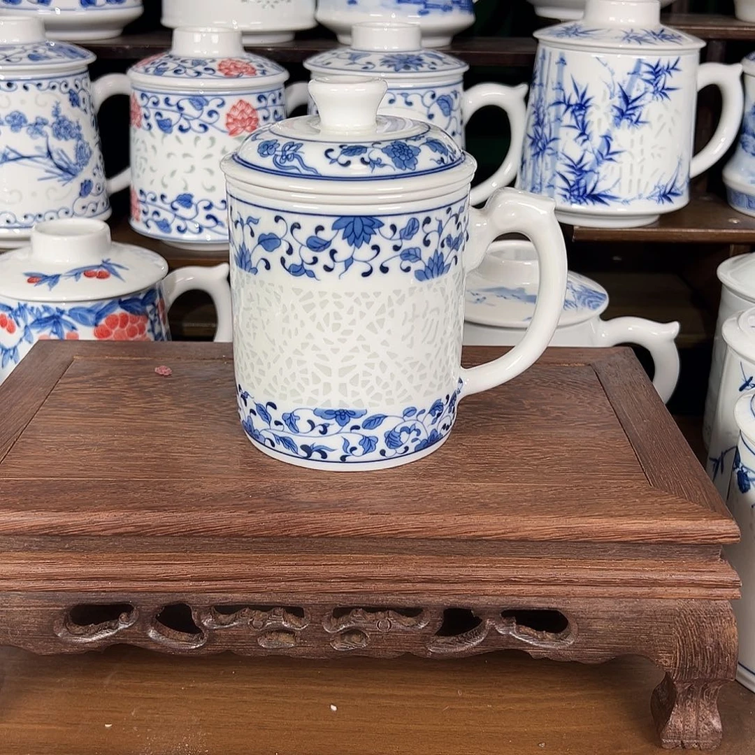 景德镇高温陶瓷办公杯家用