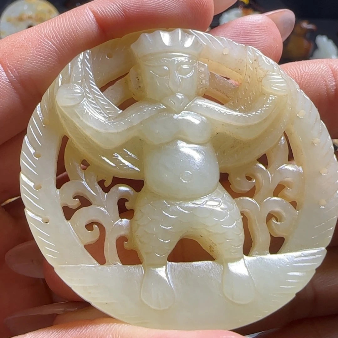 和田玉未镶嵌挂件