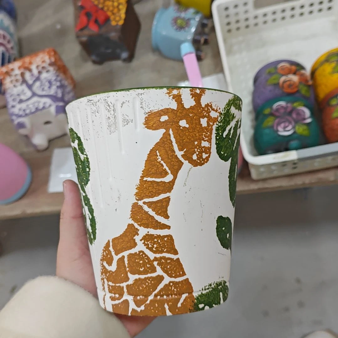 陶吸水透气的白陶花盆凑满12发货