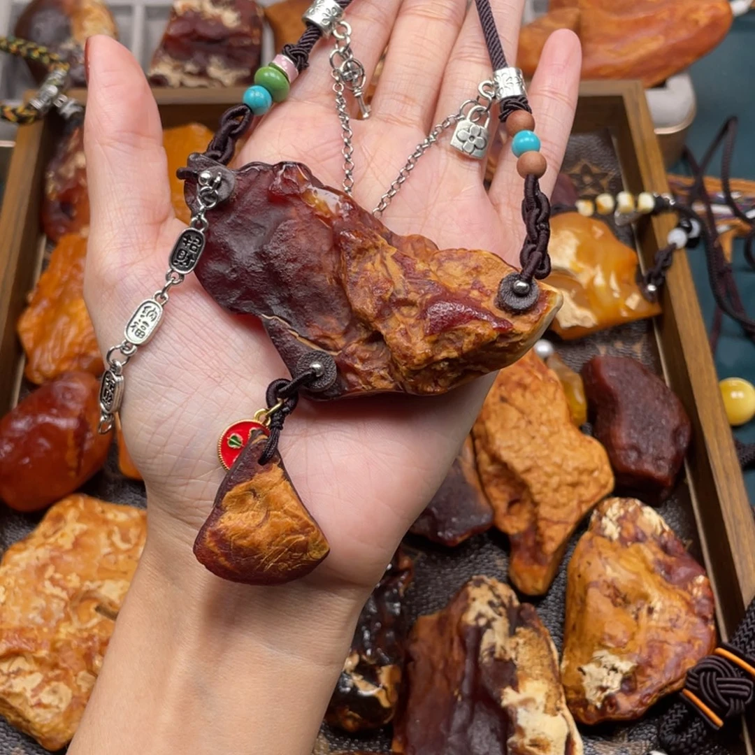 琥珀未镶嵌珠宝奇石