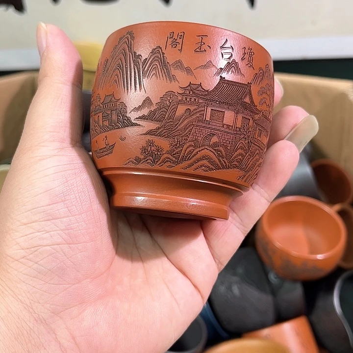 茶杯紫砂全手工紫砂主人杯