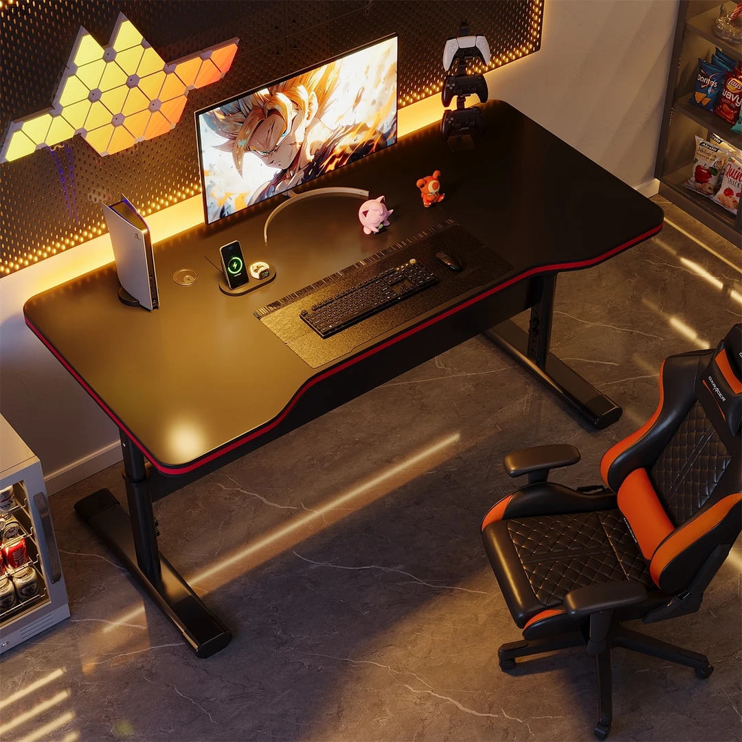 电脑桌台式游戏电竞桌网咖桌家用可升降竞技桌卧室书桌办公桌子