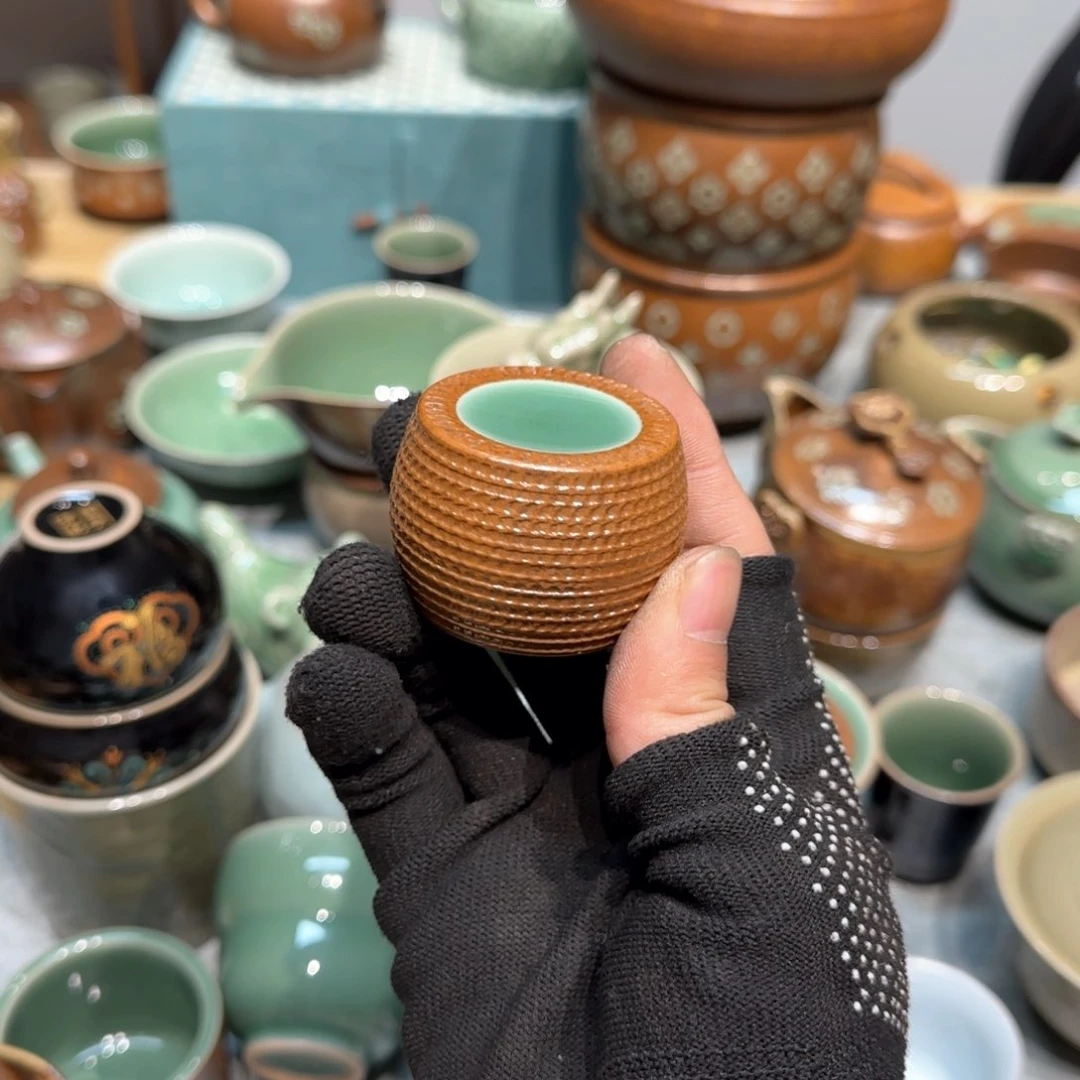 小金茶具青瓷茶器