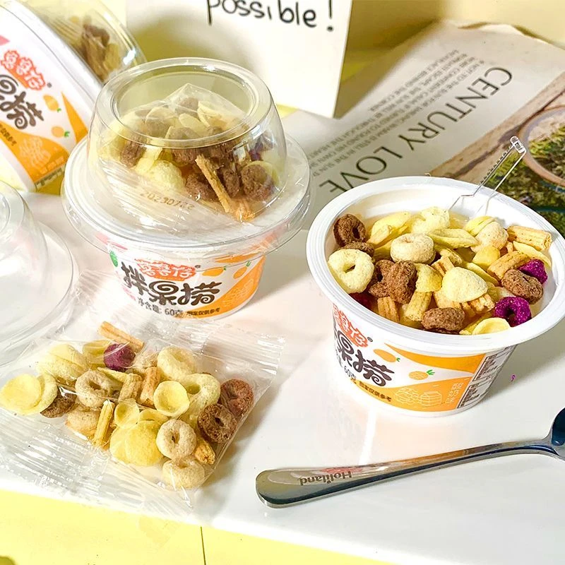 网红搅拌酸奶味饮料拌果捞即食宿舍小零食