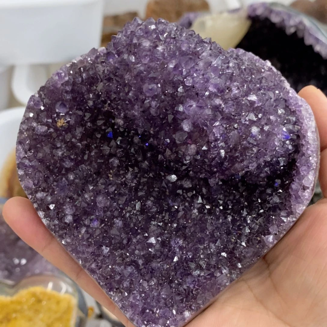 紫晶珠宝半成品未镶嵌