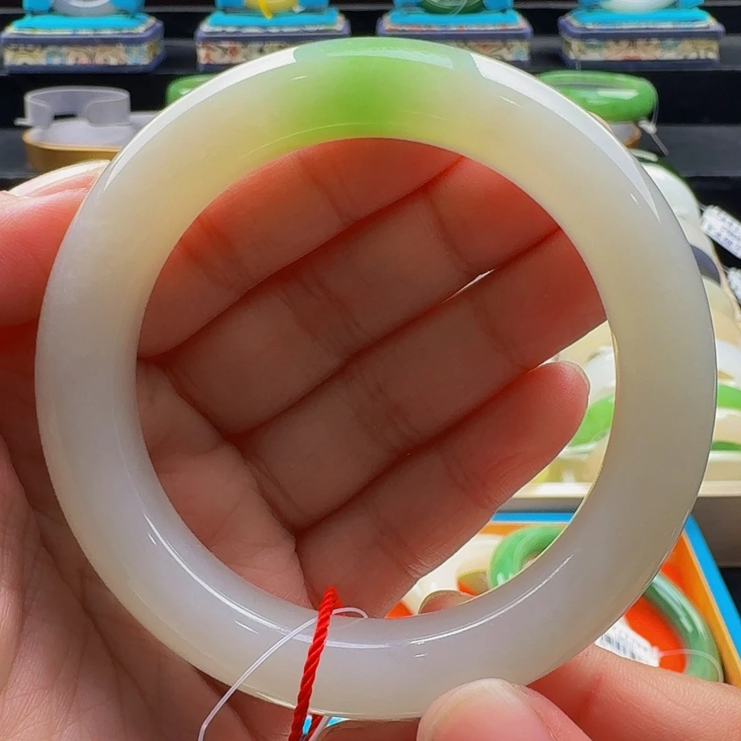 未镶嵌手镯和田玉54.5