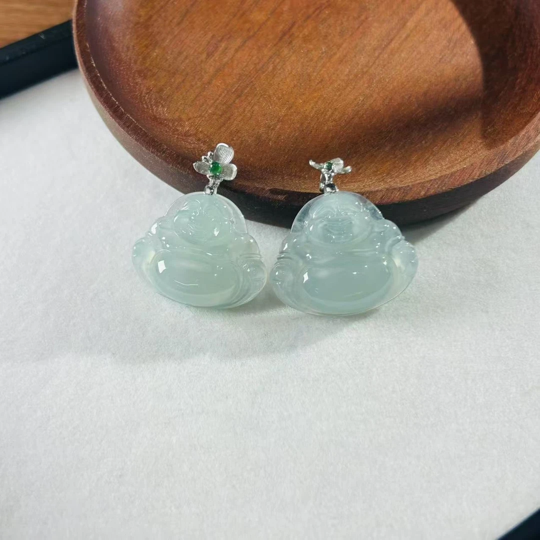 【缺货】18K翡翠佛公吊坠多样性发一 24*30*6 V0066