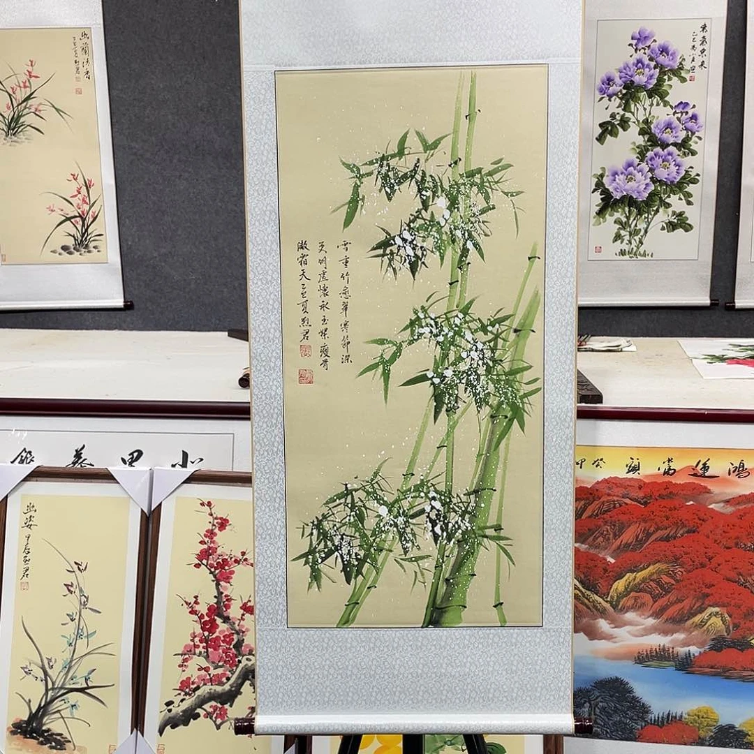国画手绘手写作品