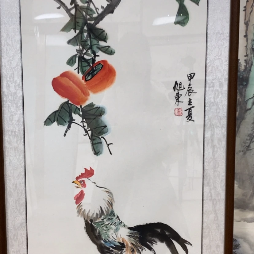 【闪购商品】国画阿*手绘国画带框