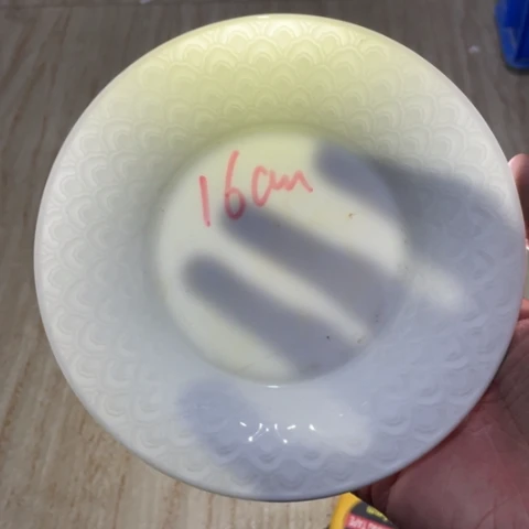 景德镇陶瓷手工胎壶承6英寸雕刻