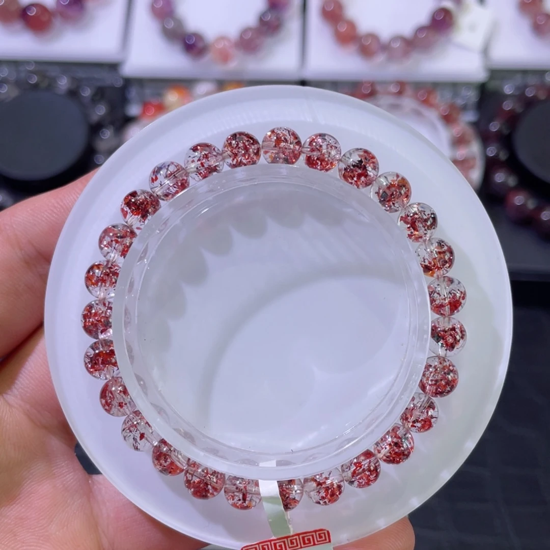 未镶嵌手链水晶金草莓6.8