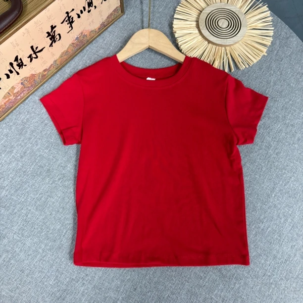 7508夏季圆领百搭纯色显瘦柔软舒适T恤