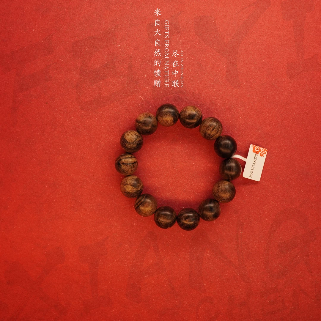 F58【传承级海南白奇楠绝版雷击玉化单圈16mm36.5g—XY8121460282-4
