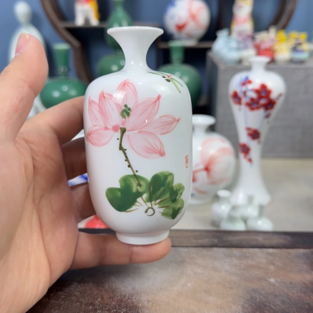 陶瓷手工小花器摆件