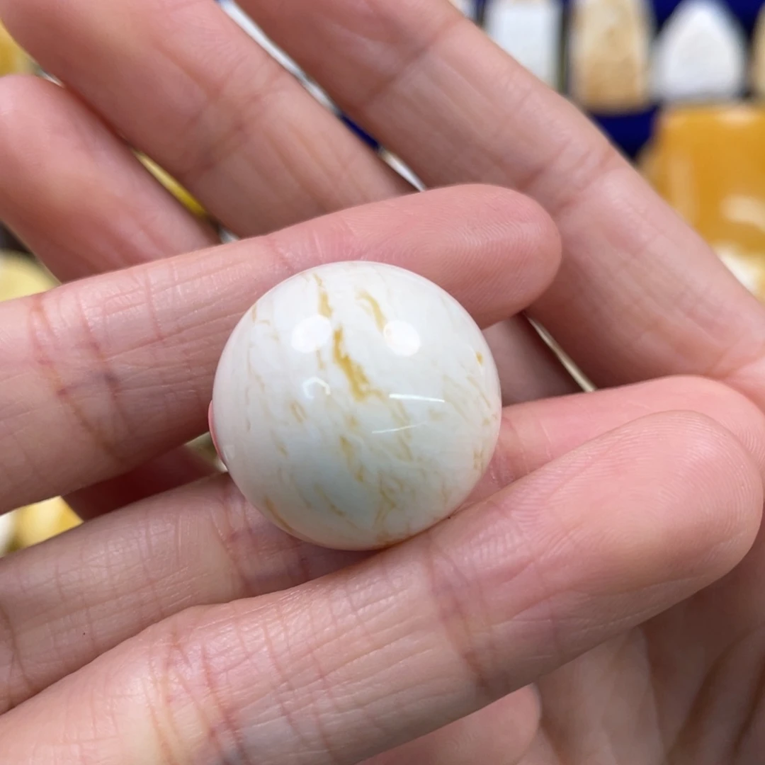 蜜蜡裸石未镶嵌琥珀蜜蜡珠子卡21.9mm