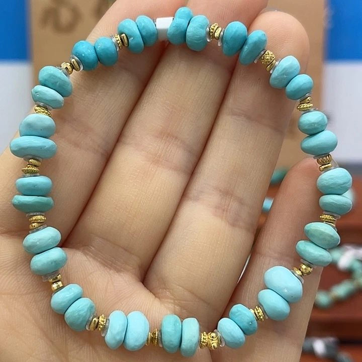 绿松石18K金镶嵌珠宝奇石