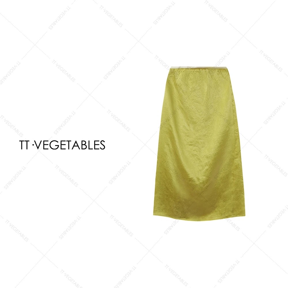 诗年 【序柏】25款气质光泽感A字醋酯鱼尾半裙垂感洋气半身裙511689