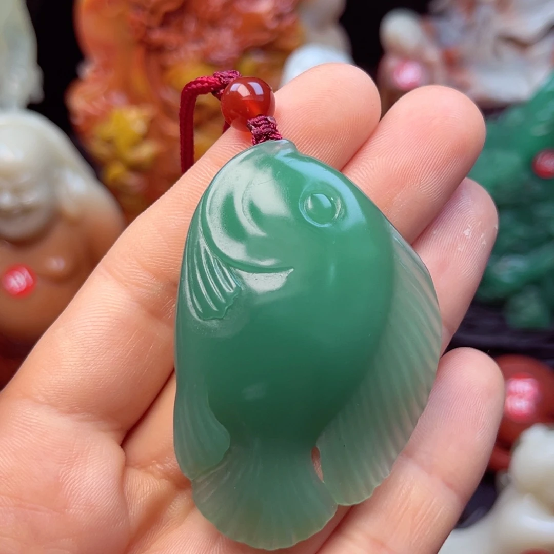 四川石雅安绿挂件