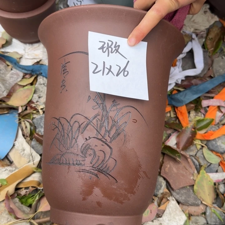 紫砂花盆特价清仓