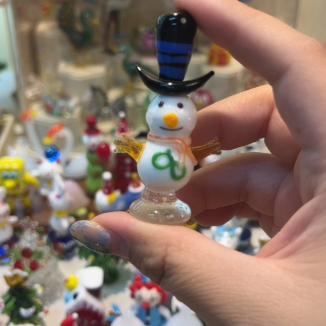 手工艺品琉璃雪人