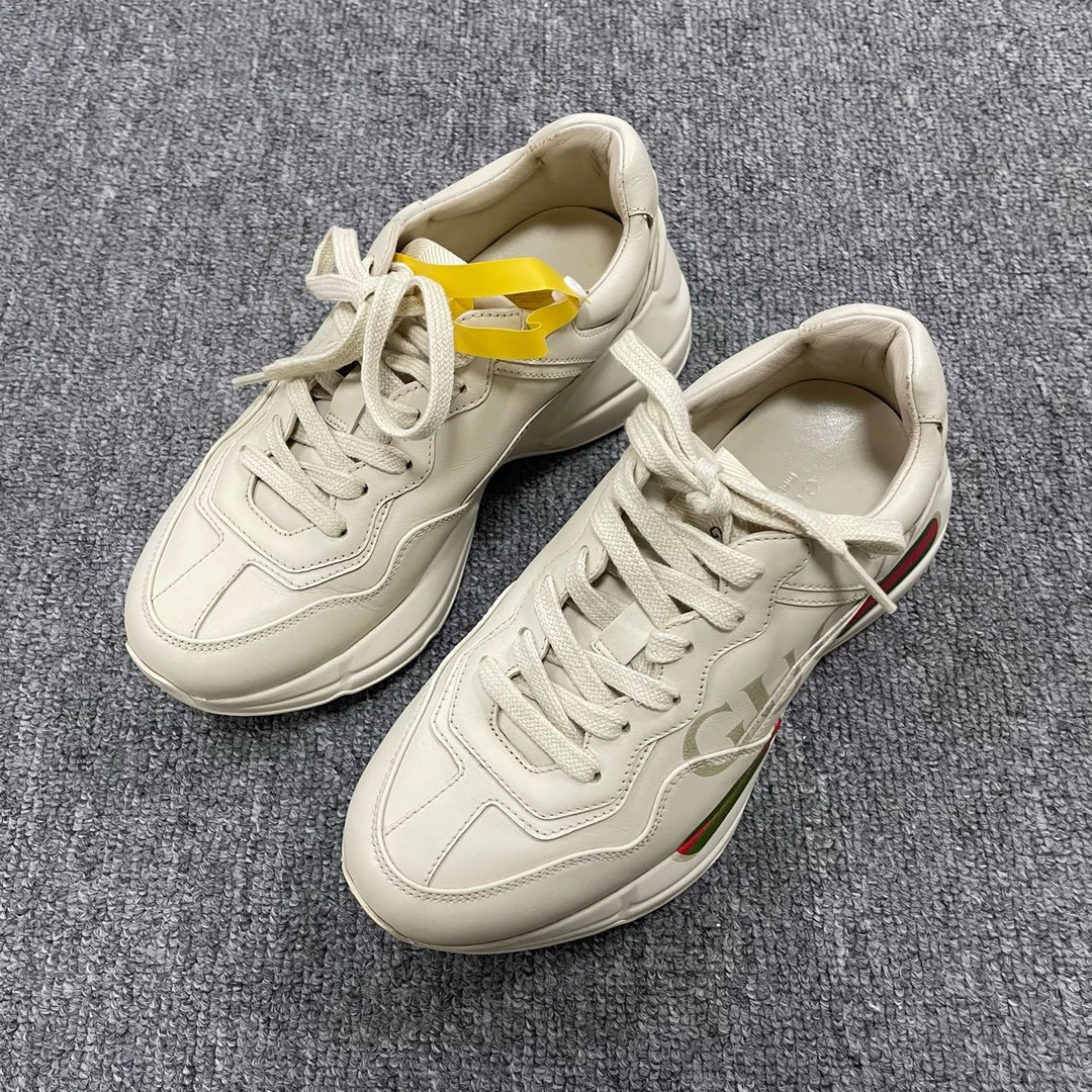 95新 GUCCI/古驰 Rhyton logo标 低帮老爹鞋  35码/5665
