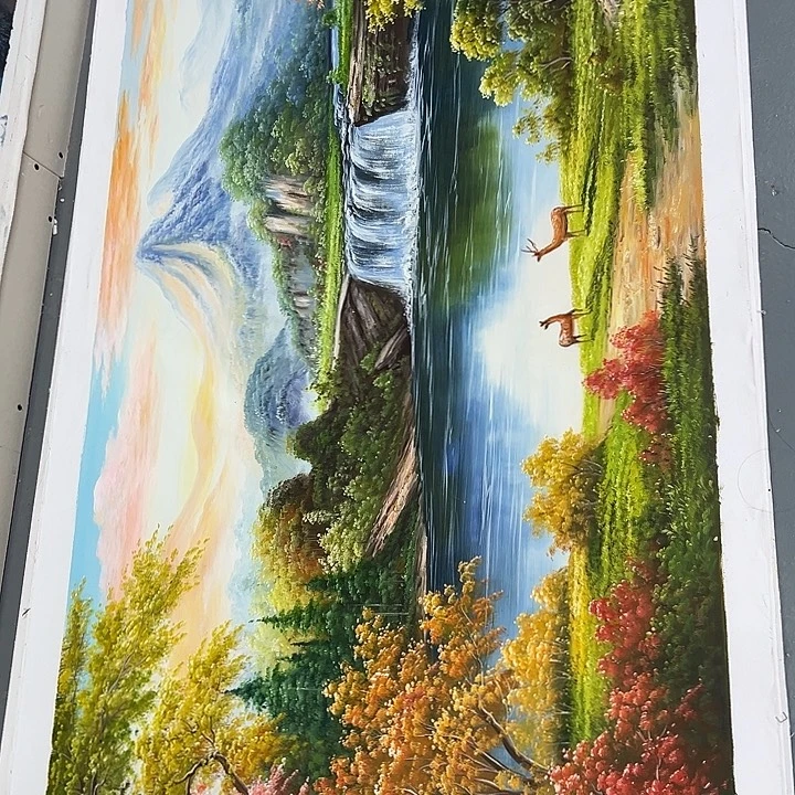 油画好仔仔细细影子
